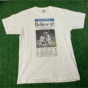 2005 Chicago White Sox World Series Historic Sweep T-Shirt Sz L